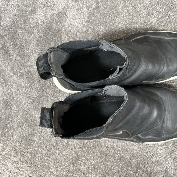 Nike Air Max Thea 859550-001 Women's Size 9 Black Mid Leather Pull On Boot Used - Picture 11 of 13